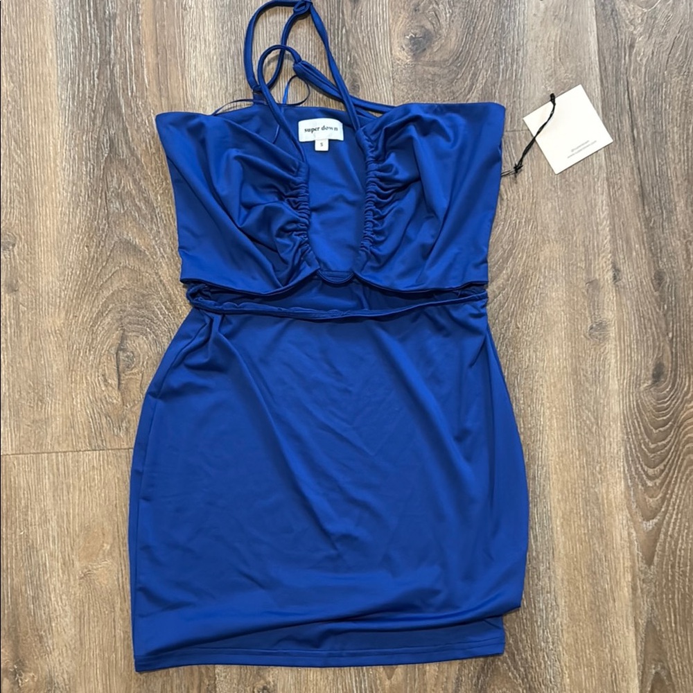 Superdown Royal Blue cutout Dress